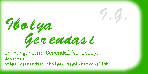 ibolya gerendasi business card